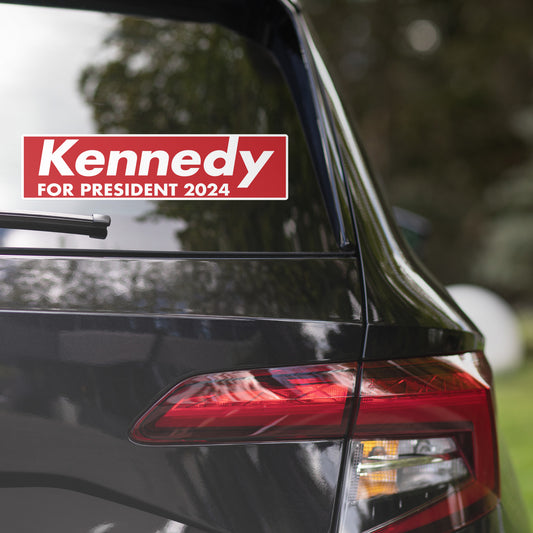 Red Kennedy for President Bumper Sticker